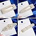 Pearl Hair Clips for Women Girls -La'prado 4pcs Large Bows/Clips/Ties for Birthday Valentines Day Gifts Bling Hairpins Headwear Barrette Styling Tools Accessories