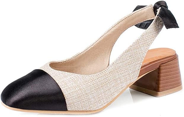 square toe slingback heels