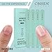 Onsen Secret Japanese Nail File - Professional 10-Pack Nail Files, Double Sided Natural & Acrylic Filers - 120/180 Grit - Disposable, Salon Smooth | Best Onsen File for Shiny Nails