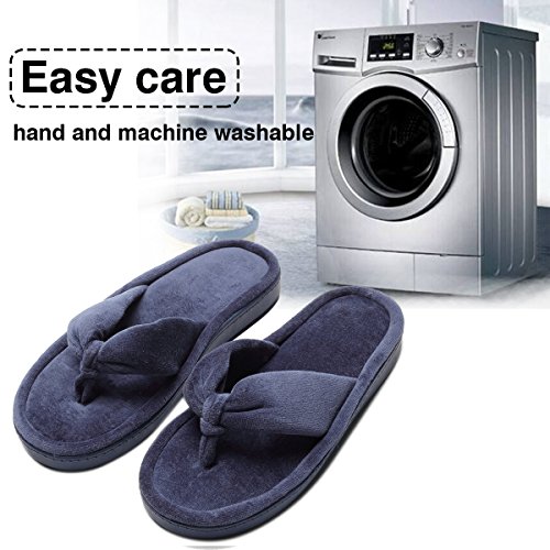 INFLATION Women's Thong Flip Flops House Indoor Slippers Fluffy Slippers Slip on Outdoor Slippers for Women