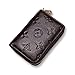 Auner Women RFID Blocking Credit Card Holder Leather Cute Small Zipper Wallet - Brown
