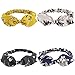 Hogoo 6 Pcs Headbands For Women Bow Boho Flower Printing Bubble Yarn Fabric Hair Band Teens Elderly