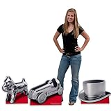 2 ft. Monopoly Game Piece Set Standup Photo Booth Prop Background Backdrop Party Decoration Decor Scene Setter Cardboard Cutout