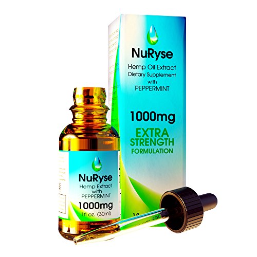 All-Natural Hemp Oil Extract Drops: 1000 mg Herbal Supplement for Daily Use - Natural Pain Relief, Anti-Anxiety, Anti-Inflammatory, Sleep Aid Properties - Contains Omega 3s & Omega 6s - 1 fl oz*