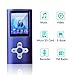 Lonve MP3 Player MP4 Player 16GB Portable Media Music Player with FM Radio Voice Recorder Supporting MP3 WMA WAV Perfect for Kids Sports Purple
