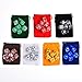 Kuuqa DND Dice Set Polyhedral Game Dice Set with Dice Bags for Dungeons and Dragons DND D&D MTG RPG Card Games D% D20 D12 D10 D8 D6 D4, 7 x 7 (49 Pieces)