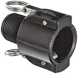 Banjo 100B Polypropylene Cam & Groove Fitting, 1" Female Coupler x NPT Male
