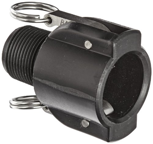 Banjo 100B Polypropylene Cam & Groove Fitting, 1" Female Coupler x NPT Male