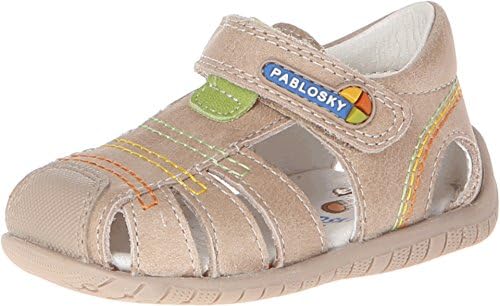 Pablosky Kids Baby Boy's 026556 (Infant/Toddler) Beige Sandal 18 (US 2.5 Infant) M