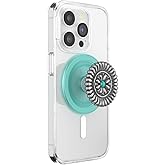 PopSockets Phone Grip for MagSafe with Kickstand, Magnetic Stand, Swappable Top, Secure Hold for iPhone MagSafe Cases, Phone & Tablet Grip, Cute PopSockets - Enamel Stamped