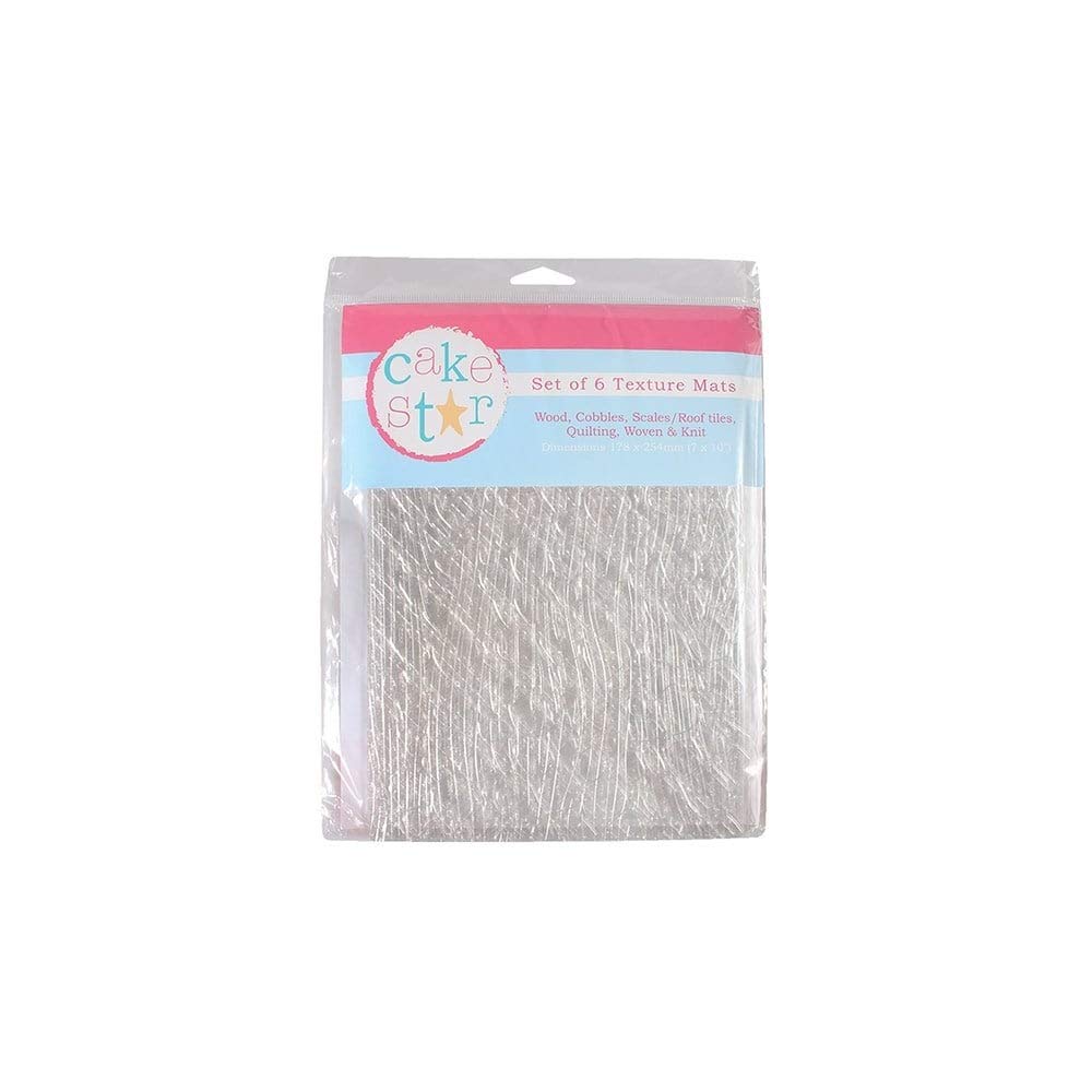 Cake Star Texture Mats - Fashion - 6 Piece