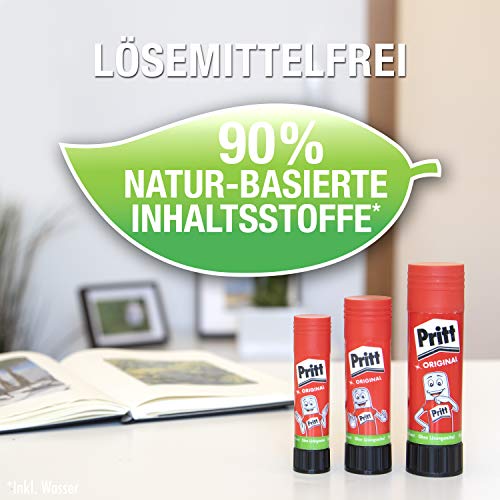 Pritt Klebestift, sicherer und kinderfreundlicher Bastelkleber für Kunst und Bastelarbeiten, starker Kleber für Schule & Bürobedarf, 4x22g Pritt Stift – Bild 4