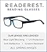 Readerest Blue Light Blocking Reading Glasses (Blue, 1.50 Magnification) Computer Eyeglasses With Thin Reflective Lens, Antiglare, Eye Strain, UV Protection, Stylish For Men And Women