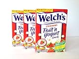 Welch's Fruit n Yogurt Snacks Strawberry 8 Pouches, (Pack of 3)
