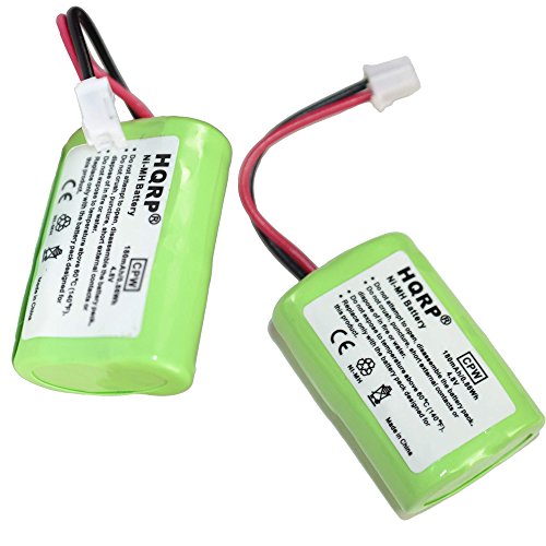 HQRP 2-Pack 180mAh Battery for PetSafe Yard & Park Remote Dog Trainer, PAC00-12159 FR-200P PDT00-12470 RFA-417 Collar Receiver Plus Coaster