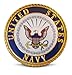 Patriotic U.S. Navy & American Flag Lapel or Hat Pin & Tie Tack Set with Clutch Back by Novel Merk