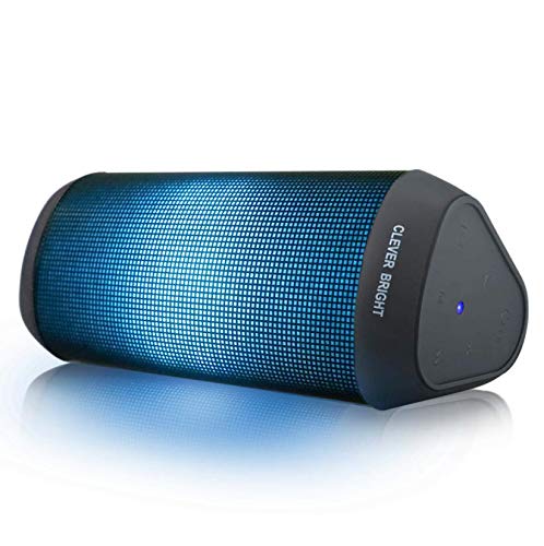 LED Bluetooth Speaker,Night Light Wireless Speaker,Portable Wireless Bluetooth Speaker Outdoor,7 Color LED Themes,Handsfree/Phone/PC/AUX/TWS Supported
