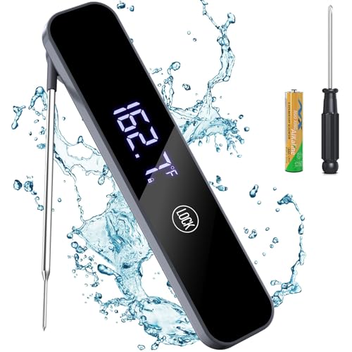 Photo 1 of Meat Thermometer Digital, Homtronics 1s Instant Read Thermometer, Waterproof Professions Kitchen Cooking with 180° Reversible Backlight LCD, Food Thermometer Probe for Beef BBQ Grilling Smoker Baking