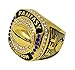 Decade Awards 2018 Gold Plated Fantasy Football Champion Ring | Style B | Heavy FFL League Champ Ring with Stand