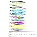 Aorace 10pcs/lot Jig Metal Spoon Fishing Lure Shore Cast Laser Iron Lure Isca Spinner Jigging Bait Fishing Bait 6.7cm 17g