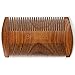 BFWood Pocket Beard Comb – Sandalwood Comb with PU Leather Case