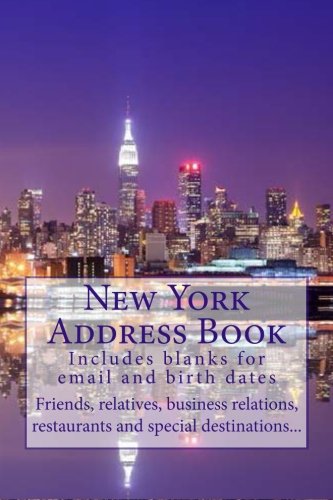 New York Address Book: Includes blanks for email and birth dates (Calendar)