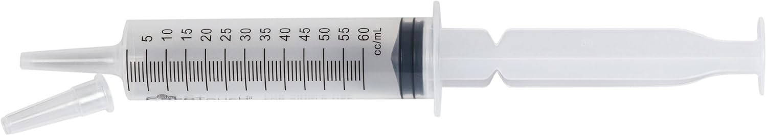 60mL Catheter Tip Syringe, 50 Large Syringes – Disposable and Individually Wrapped, Great for Medicine and Home Care: Health & Personal Care