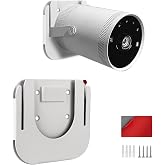 Chanvoo Drill Free Wall Mount Compatible with Samsung Freestyle Projector Ceiling Mount, Freestyle 2 Accessories Steel Wall Mount Shelf (White)