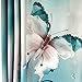 JAWO Butterfly Shower Curtain, Butterfly on River Wallpaper, Polyester Fabric Waterproof Bathroom Bath Curtains Set, 12 Hooks Included 69x70inches Bathroom Deco