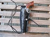 Western Gun Holster - Black - Left Handed - for .22 Caliber single action revolver - Size 6