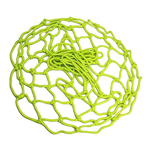 ETCBUYS 1 Glow in The Dark Basketball & 1 Heavy Duty Net Replacement -2 Pack- Outdoor Net and Basketball Hoop Accessories, Standard Regulation Size for Outside Basketball Rims, Kids Backboard and Rim