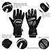 KINGSBOM Waterproof & Windproof Thermal Gloves - 3M Thinsulate Winter Touch Screen Warm Gloves - for Cycling,Riding,Running,Outdoor Sports - for Women and Men - Black
