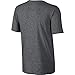 NIKE Sportswear Men's Just Do It Swoosh Tee, Charcoal Heather/Black, Medium