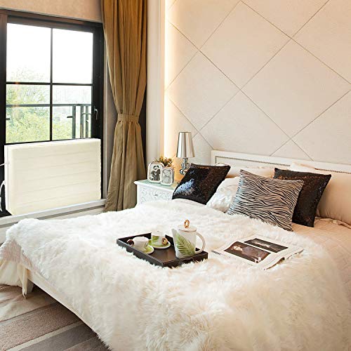GISSVOGEEK Indoor Air Conditioner Cover for Window Units, Window AC Unit Cover for Inside, Double Insulation with Drawstring, Medium Beige 25 x 17 x 3 inches (L x H x D) - Thumbnail 6