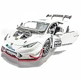 Kinsmart Die-cast Car 1:36 Huracan LP620-2 Super Trofeo Car White Color Model Friction Toys With Box Collection Christmas Gift