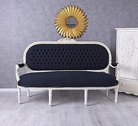 Prunksofa Xxl Sofa Couch Barock Sitzbank Sofabank Schwarz Weiss Salonsofa Palazzo Exklusiv Amazon De Kuche Haushalt Wohnen
