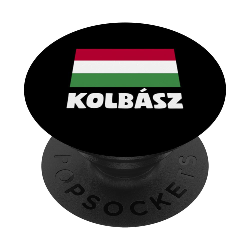 Great Kolbász Apparel With Hungarian Flag PopSockets Swappable PopGrip