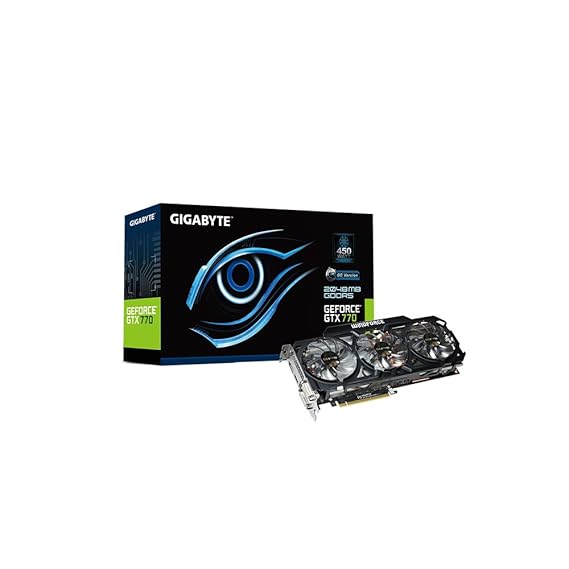 Gigabyte NVIDIA GeForce GTX 770 Grafikkarte (PCI-e, 2GB GDDR5, 2x DVI, HDMI, DP, 1 GPU)