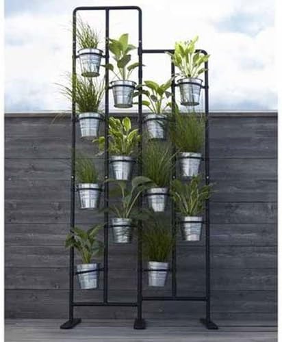 Soporte vertical de metal para 13 plantas, ideal para el balcón ...