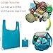 BeeGreen Folding-Bags-for-Shopping-5-Pack-Ripstop Foldable Eco Friendly Reusable Grocery Bags Heavy Duty Grocery Tote Bags for Beach Hiking Xlarge Bags Gifts