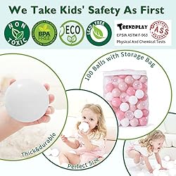 N+A Ball Pit Balls for Toddlers 1-3 with Storage