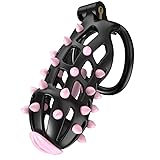 Male Chastity Cage Large Cock Devices with Silicone