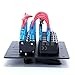 DCFlat Waterproof 3 Gang / 4 Gang / 6 Gang Circuit LED Car Marine Boat Rocker Switch Panel with Fuse Dual USB + Power Socket Breaker Voltmeter Overload Protection (6 Gang Breaker Panel)