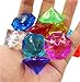 R.FLOWER 36 Carat Colorful Acrylic Diamond Crystals Gems Jewels for Table Scatters, Vase Fillers, Event, Wedding, Party, Birthday Decoration Pirate Treasure, Pack of 40