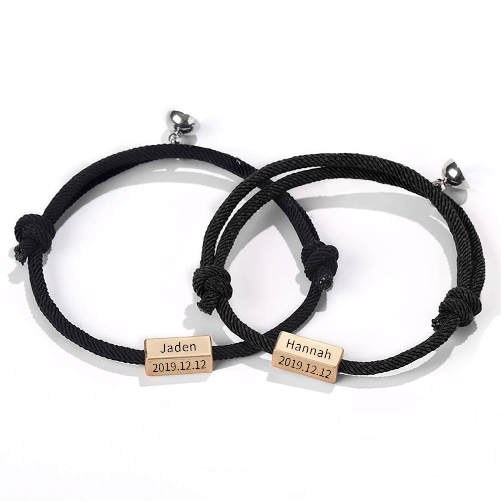 Buy LIANZHEN Personalized Couple Bracelet Adjustable Rope