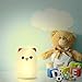 Cat Lamp, Baby Night Light, Nightlights for Children, Night Light for Kids/Girls/Boys, Cute Kitty Lamp, Tap Control, Soft Silicone Cat Night Light, USB Rechargeable, Warm White & Color Breathing Modes
