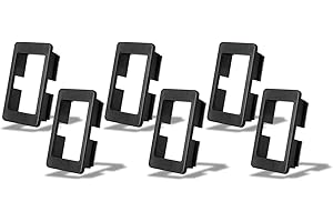 2025-up Polaris RZR Pro R, Pro S and Pro XP | Snap-in Rocker-Switch Carling Adapter for Upper Row Center Console Switch Openings - 6pk | SSV Works 240-RZ6-RSA6