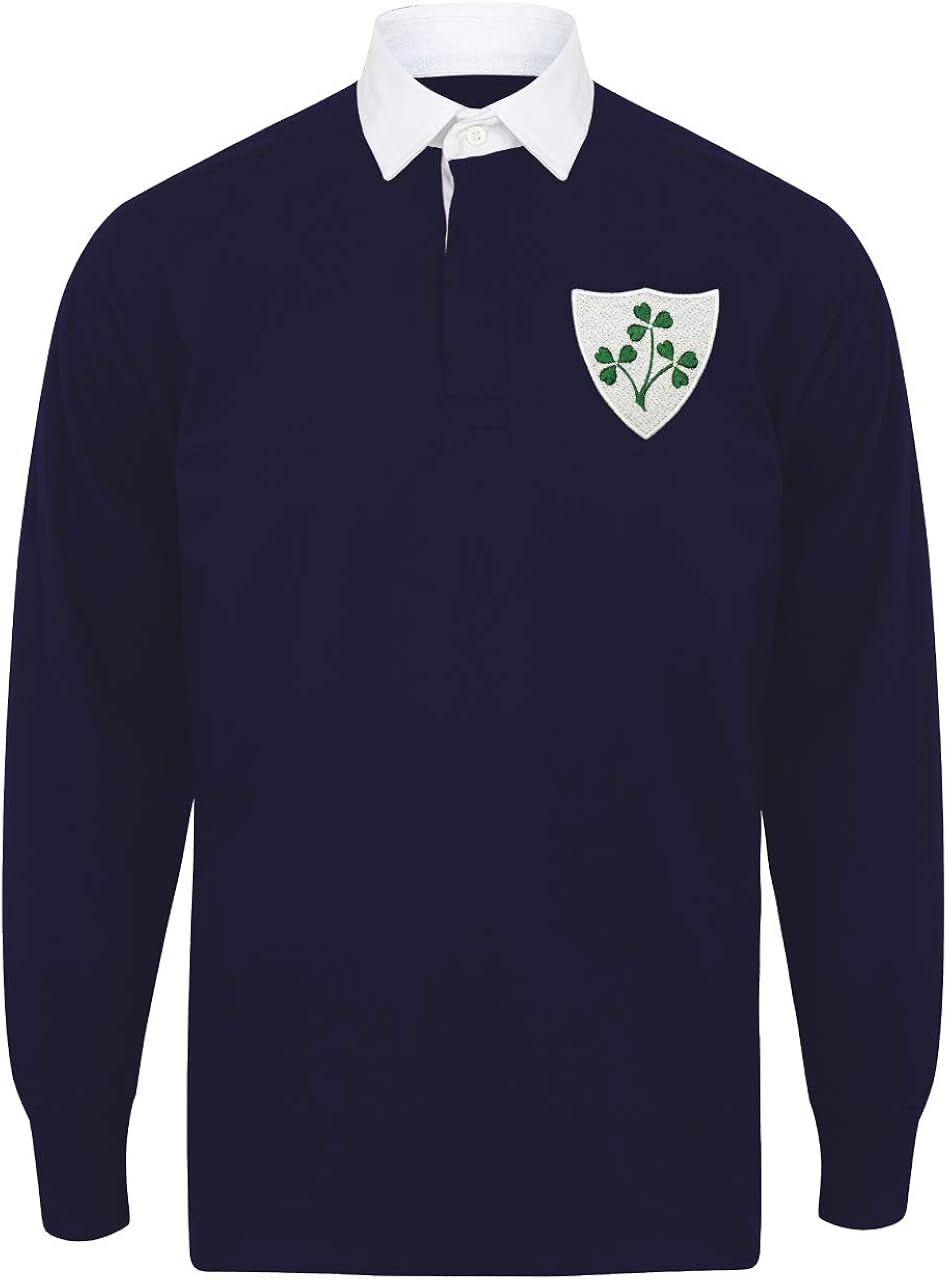 Kids Personalised Vintage Embroidered Irish Crest Ireland Long Sleeve