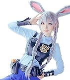Rulercosplay Zootopia Bunny Girl Original Design Judy Gray Cosplay Wigs 90cm (Gray - Judy)