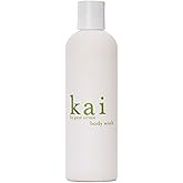 kai Body Wash, 8 Fl Oz., foaming body wash with vitamin e, extracts of cucumber + comfrey, scented with the delicously, fresh + clean signature fragrance. vegan, cruelty free, made in the usa
